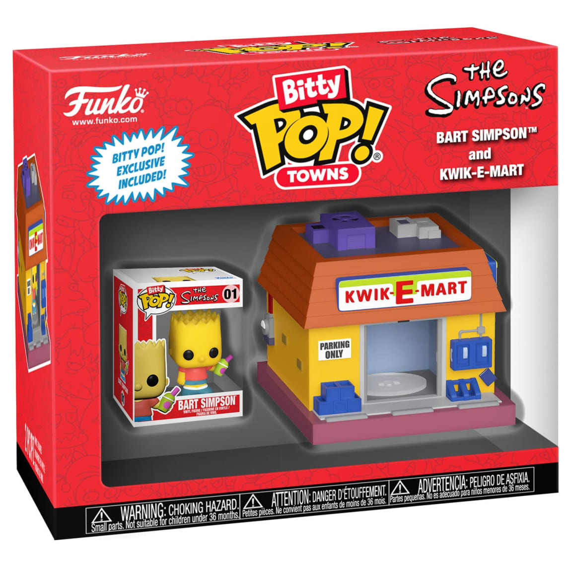 Bitty Pop! Towns - Bart Simpson & Kwik-E-Mart