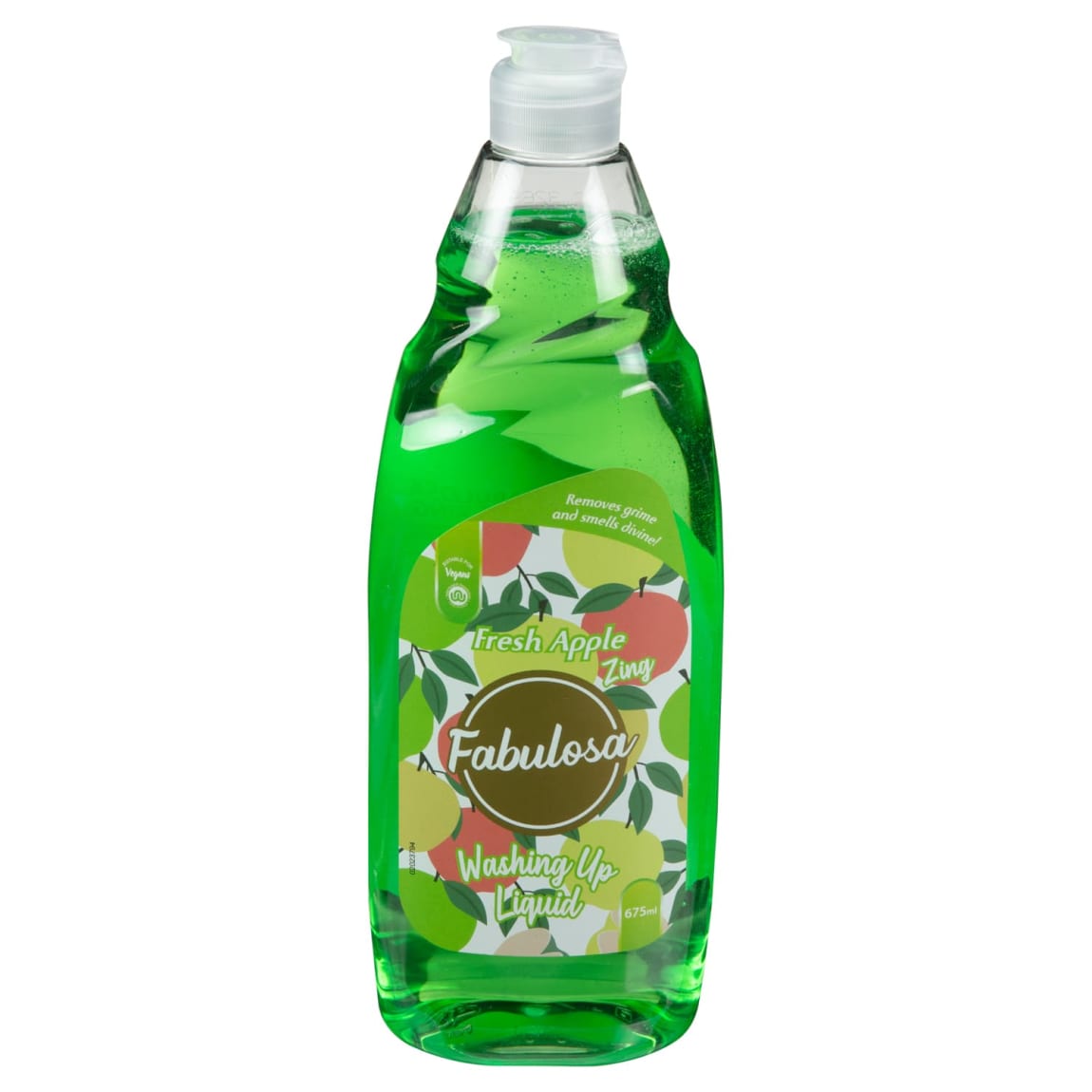 Fabulosa Washing Up Liquid 675ml - Apple Zing