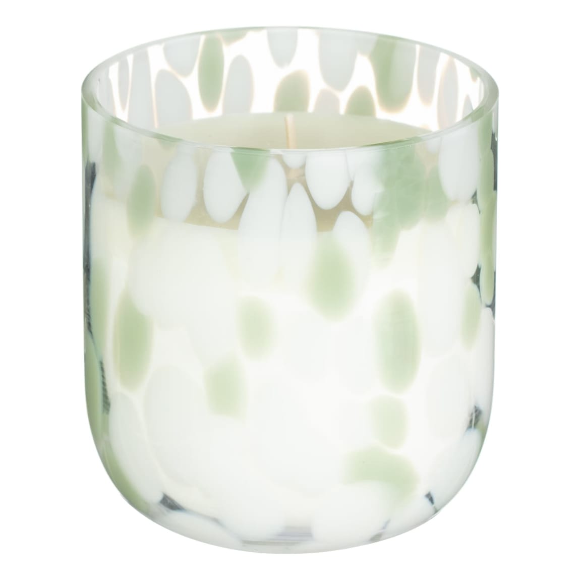 Blown Glass Candle - Green