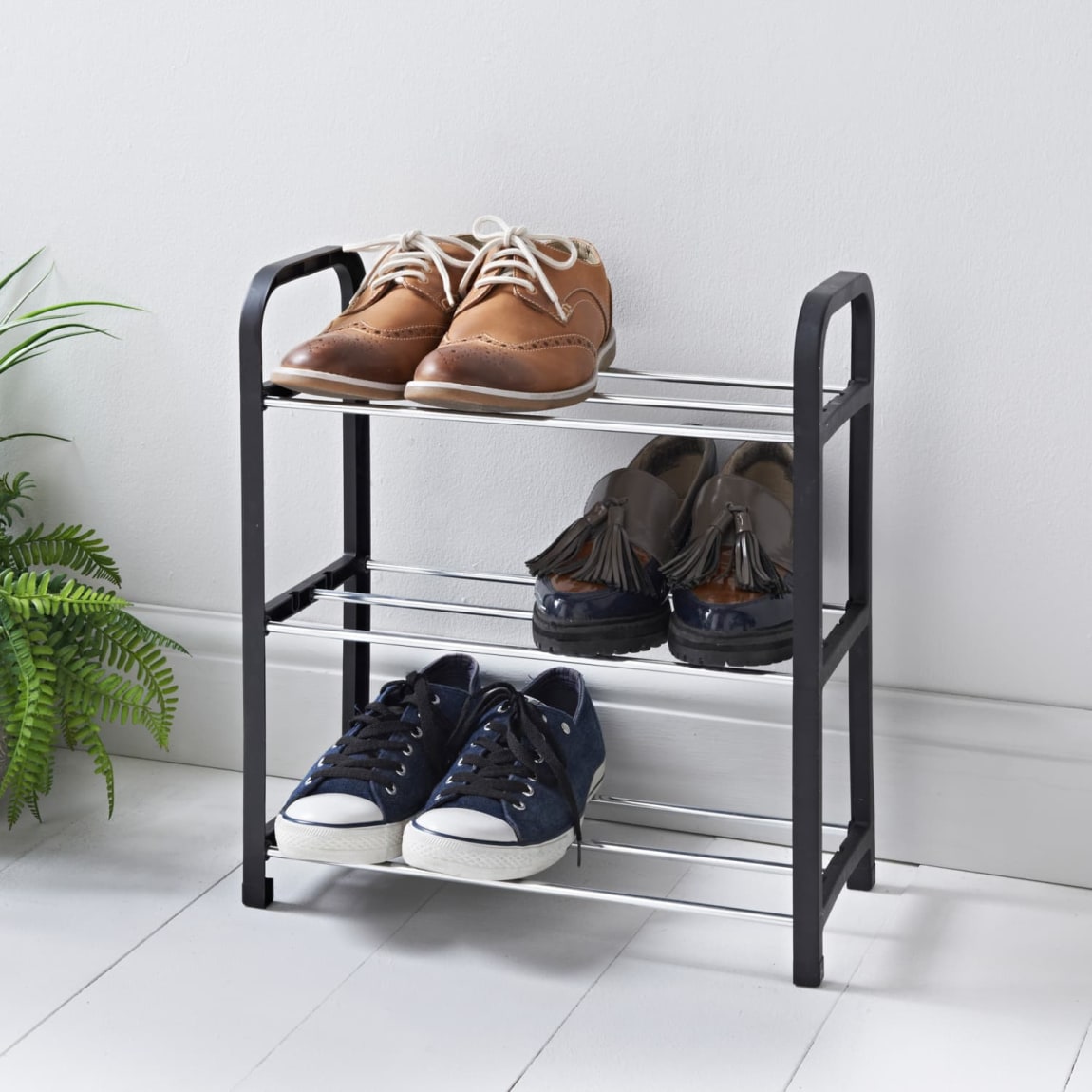 Home Essentials 3 Tier Shoe Rack