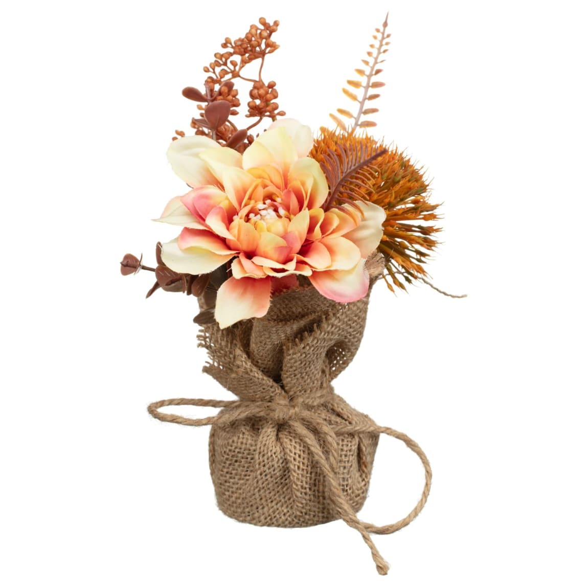 Autumnal Foliage in Hessian Wrap