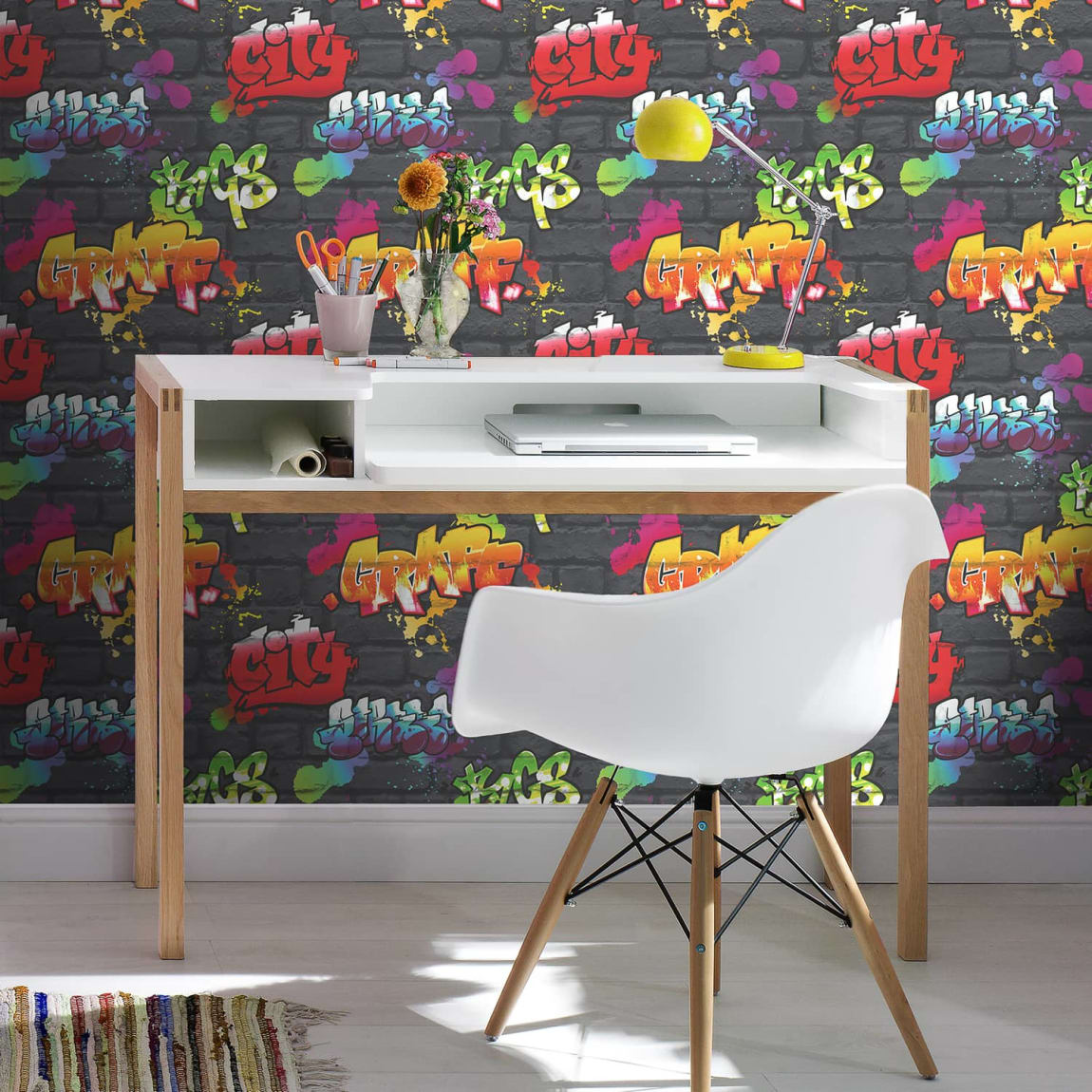 Black Graffiti Wallpaper
