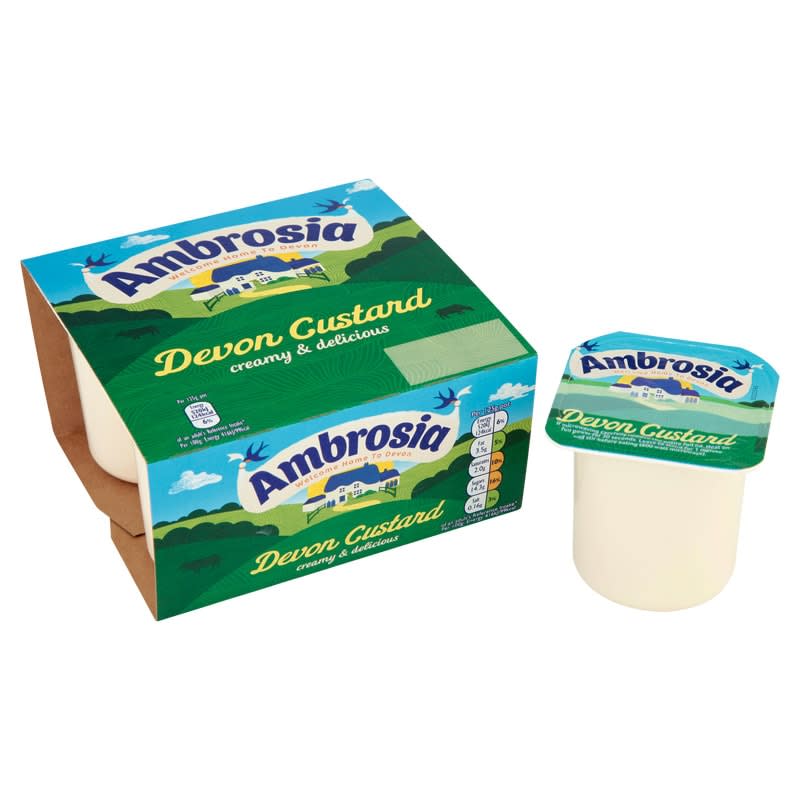Ambrosia Devon Custard 4 x 125g