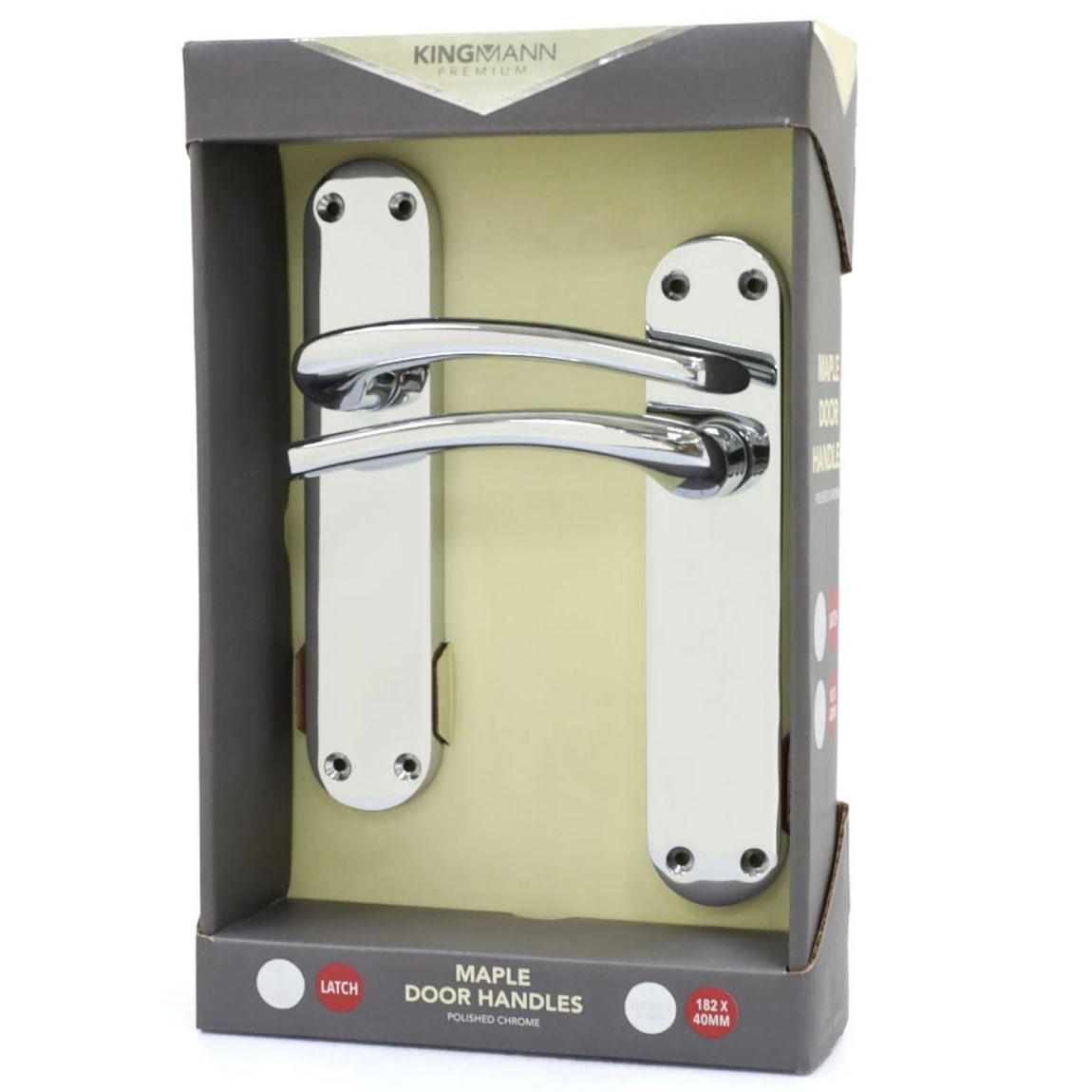 Maple Polished Chrome Door Handles