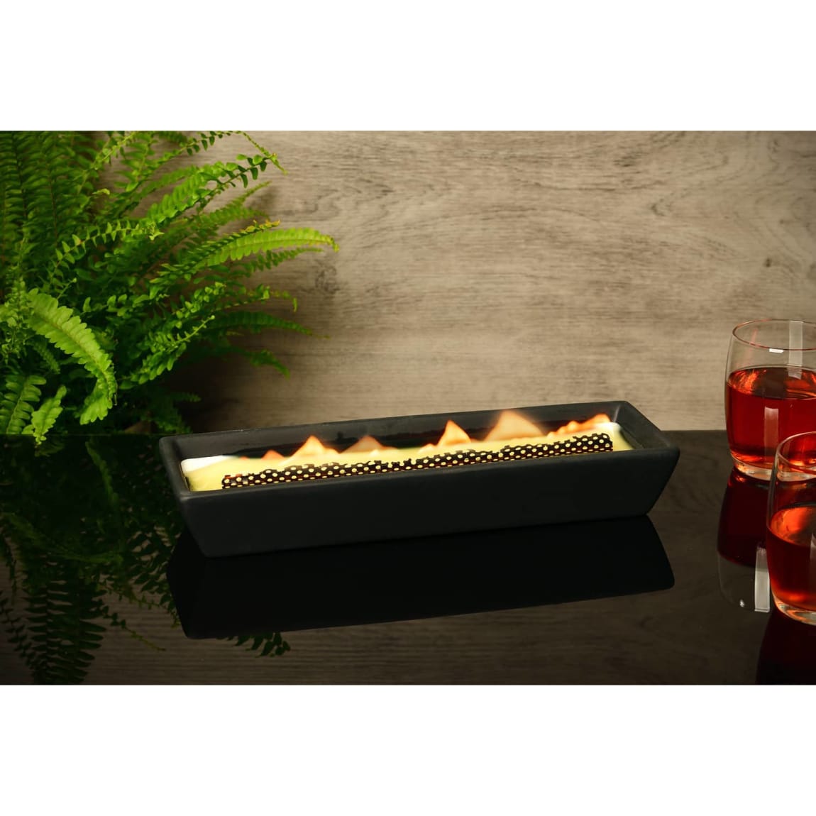 Black Ceramic Candle