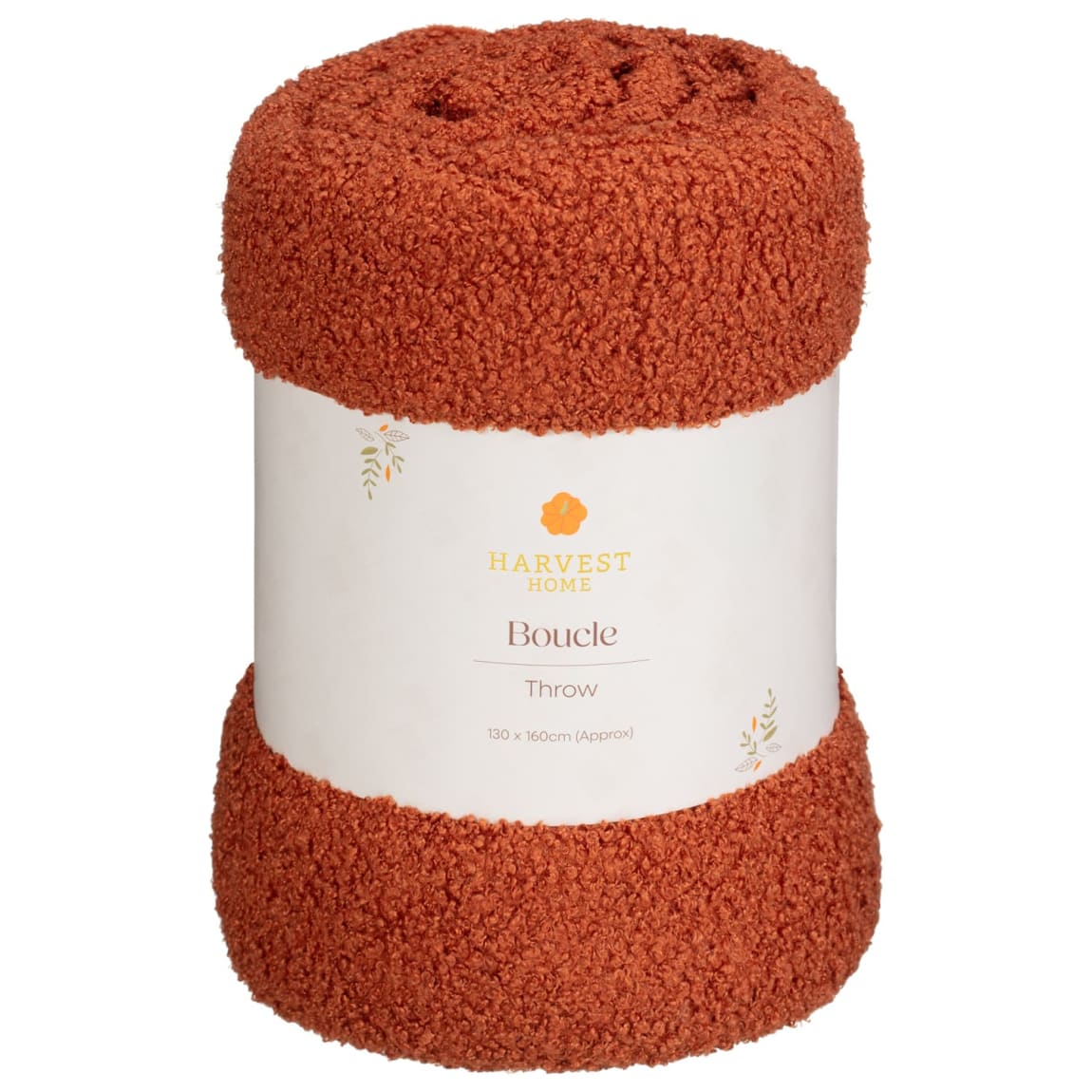 Harvest Home Boucle Throw - Rust