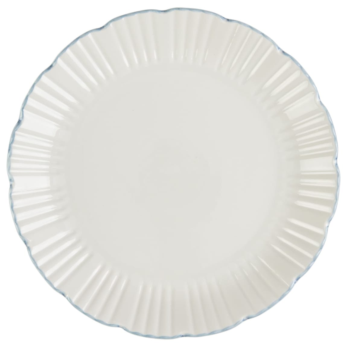 Blue Rim Dinner Plate