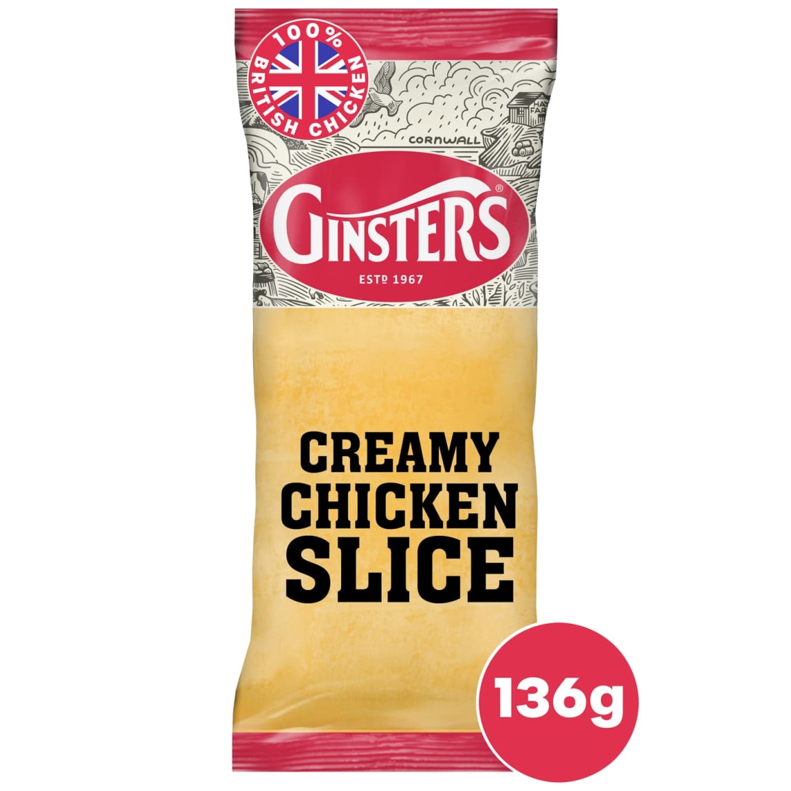 Ginsters Creamy Chicken Slice 136g