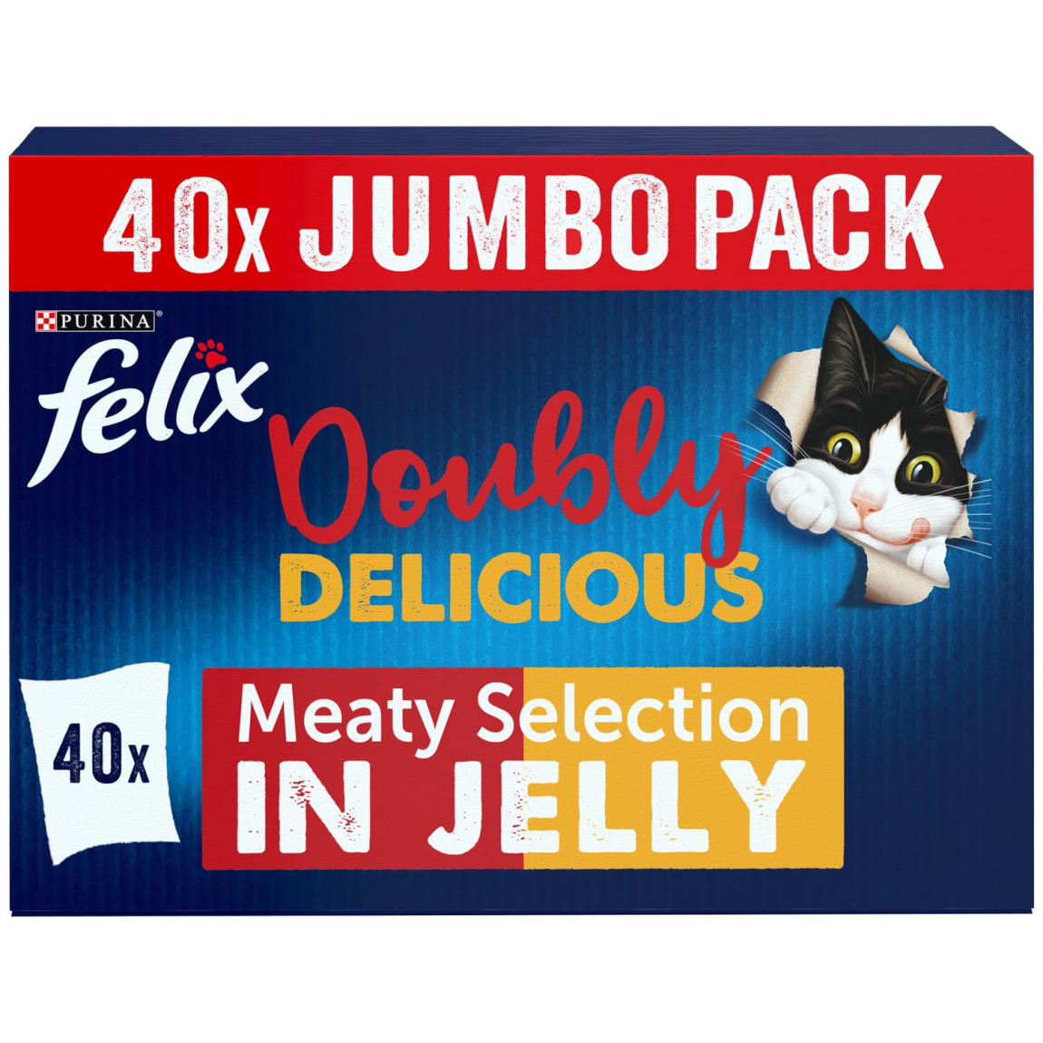 Felix Doubly Delicious Meaty Cat Food 40 x 85g
