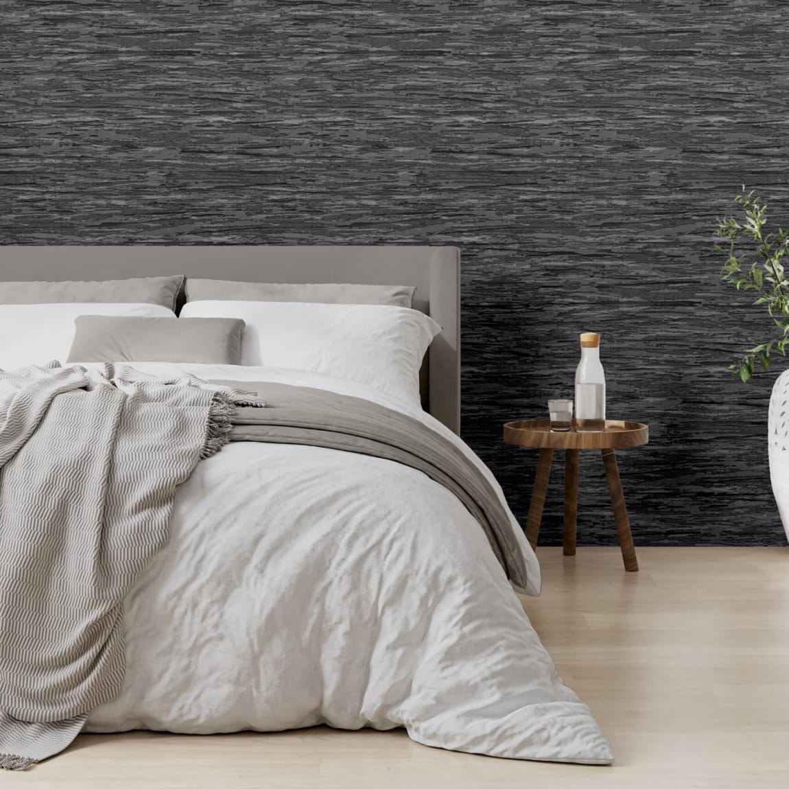 Horizon Charcoal Wallpaper