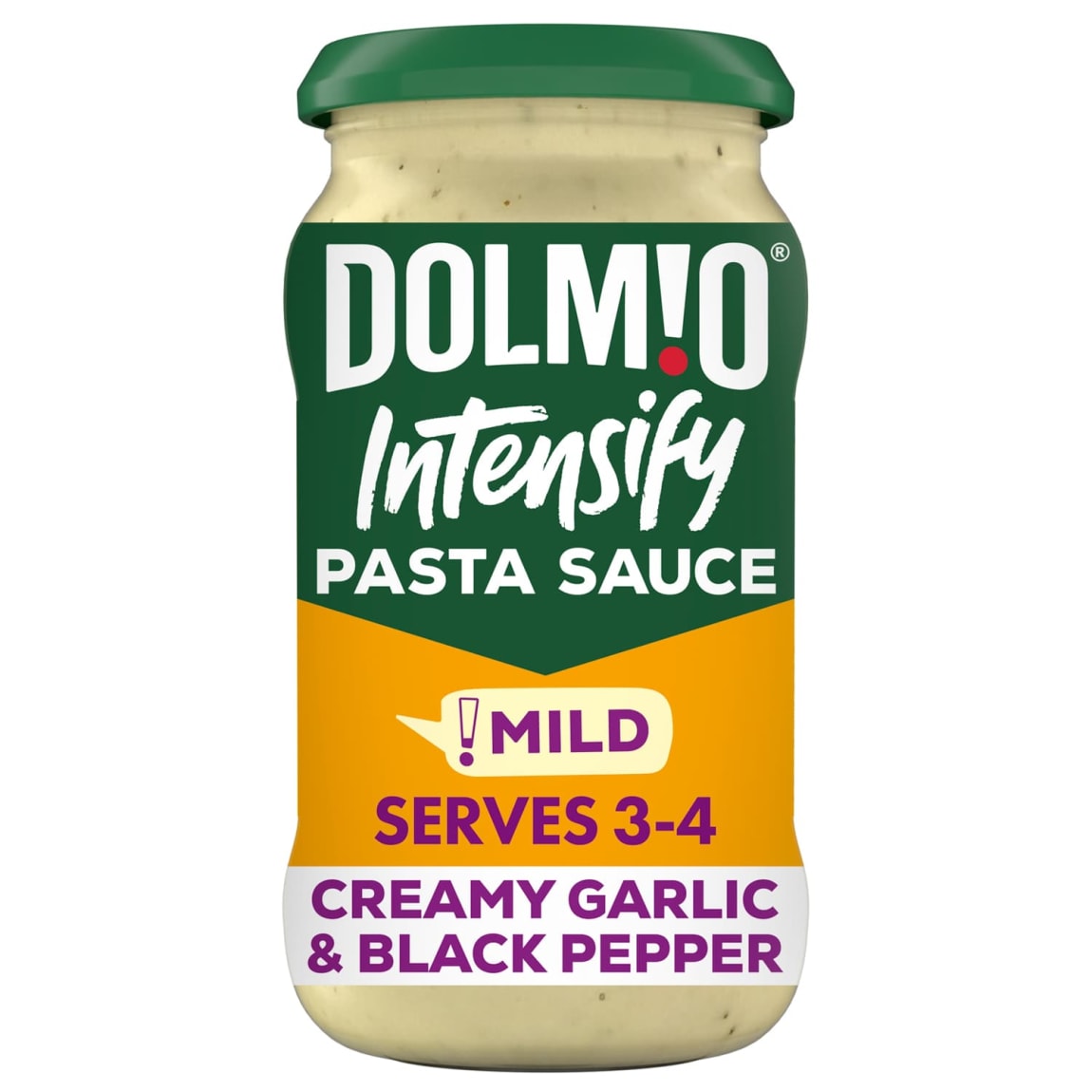 Dolmio Intensify Pasta Sauce 390g - Creamy Garlic & Black Pepper
