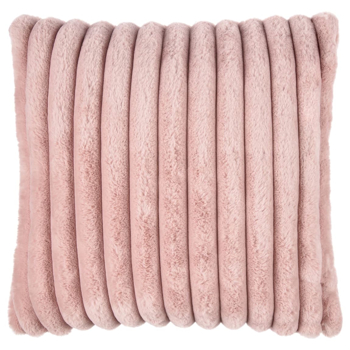 Alaska Faux Fur Cushion - Blush