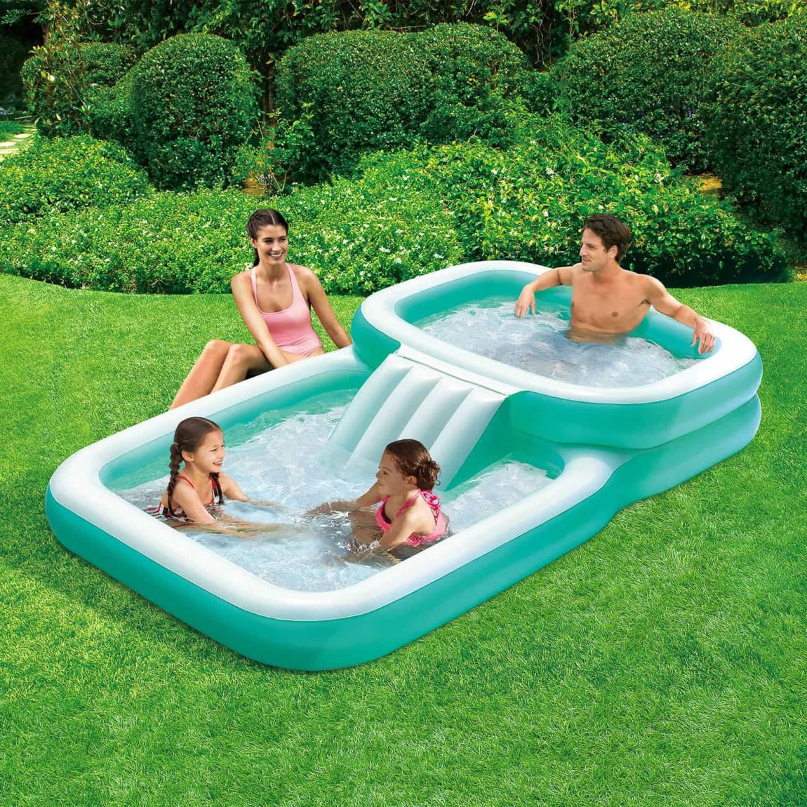 Staycation Giant Family Pool With Slide