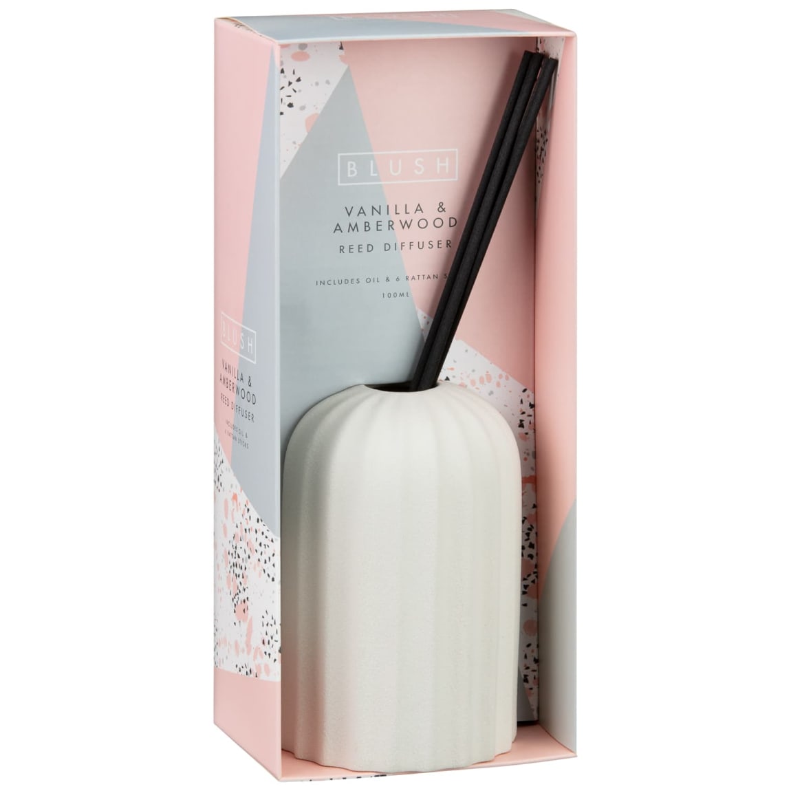 Blush Reed Diffuser 100ml - Vanilla & Amberwood