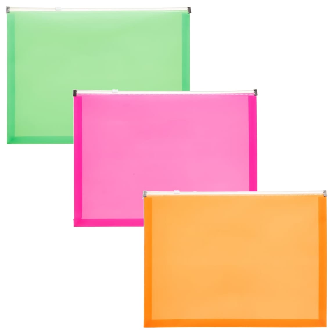 A4 Zip Wallets 3pk