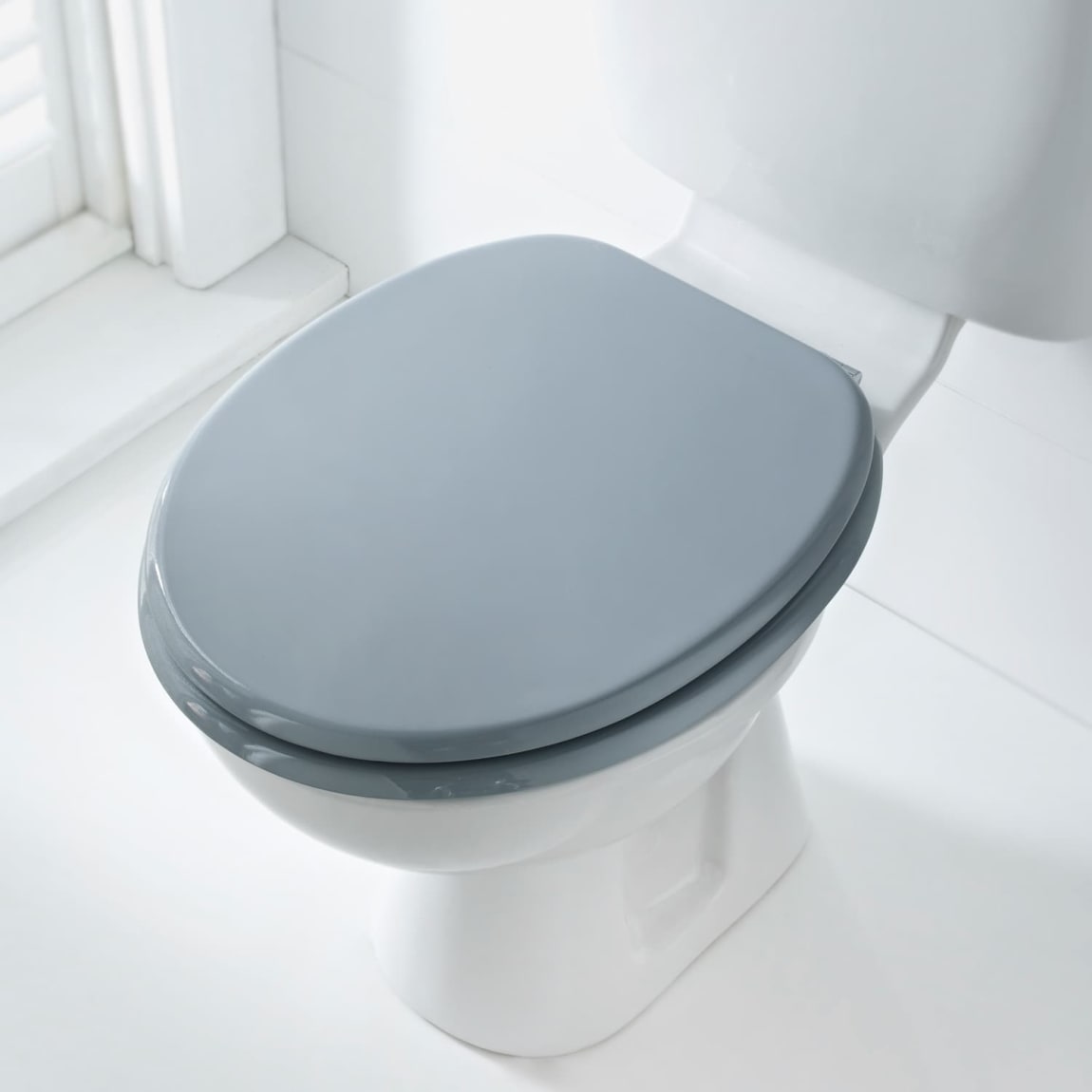 Addis Wooden Toilet Seat - Grey