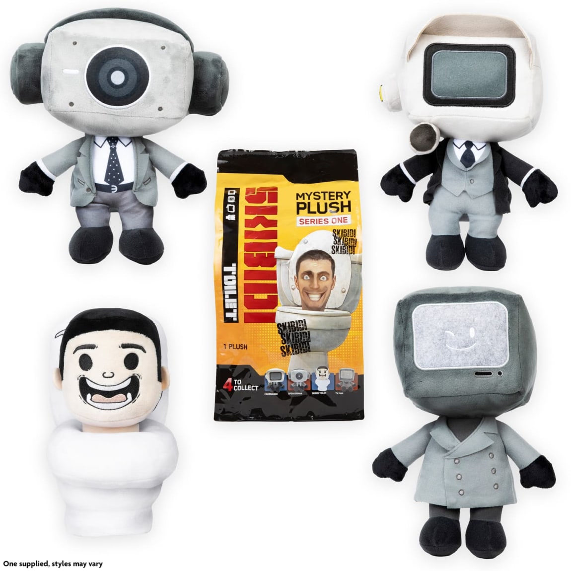 Skibidi Toilet Mystery Plush 11" - Assorted