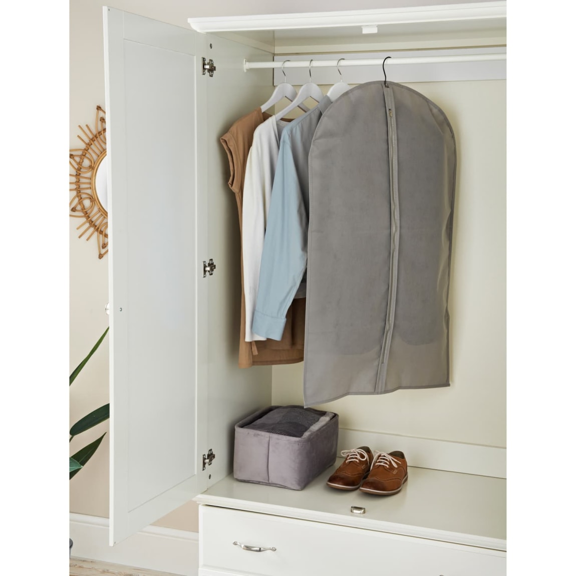 Home Essentials Garment Bag - Grey