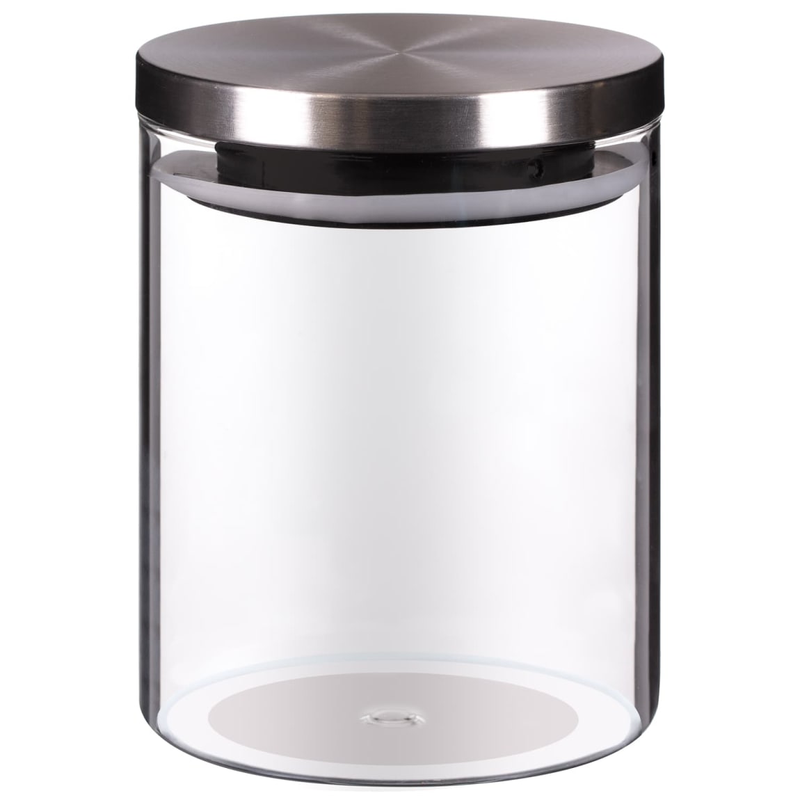 Small Glass Cannister with Stainless Steel Lid