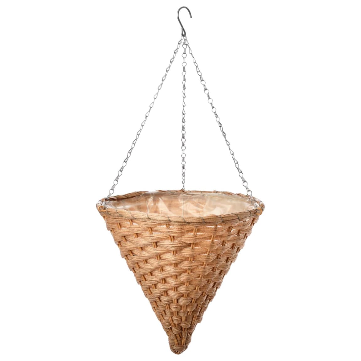 Premium Hanging Cone Basket 14" - Natural