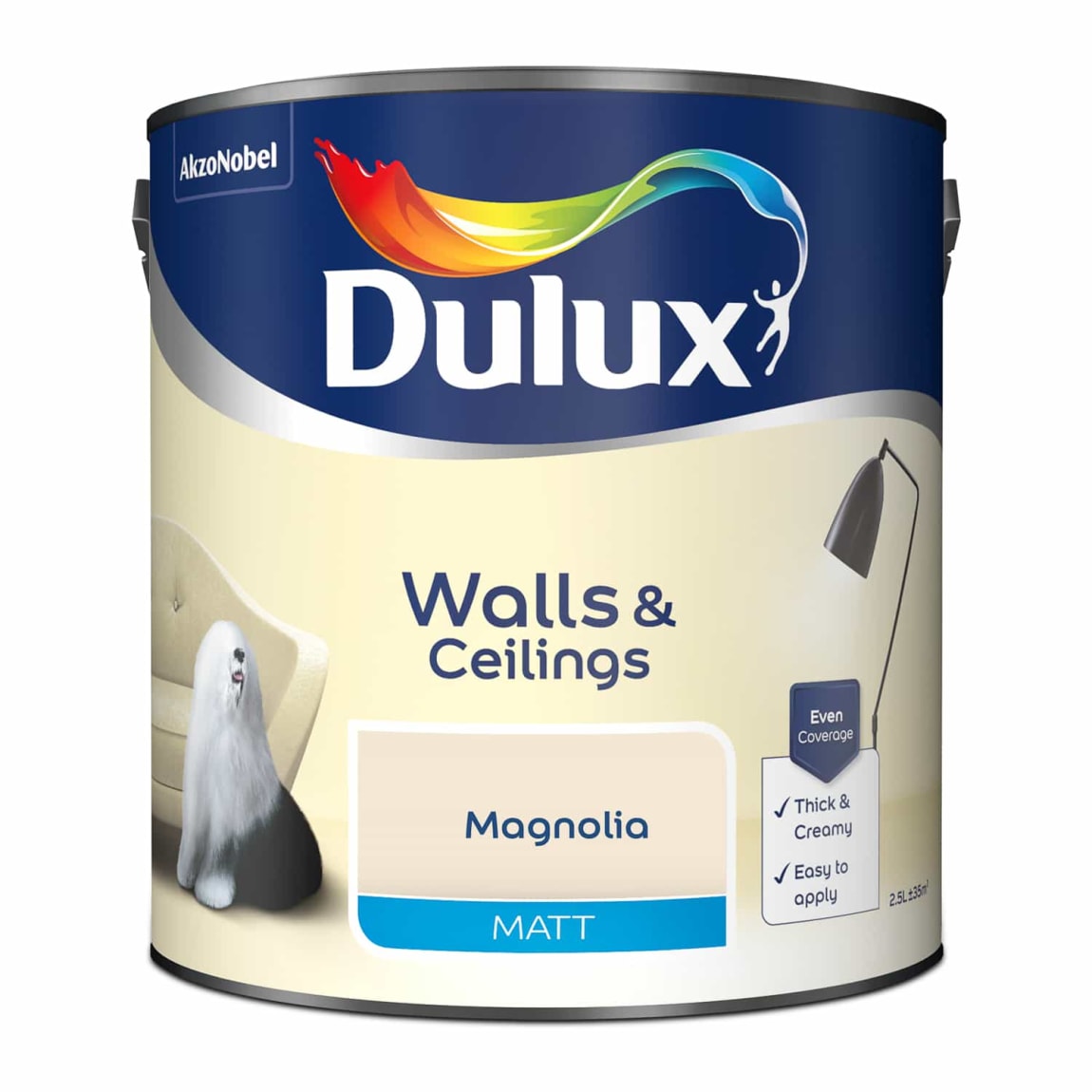 Dulux Matt Emulsion Magnolia 2.5L