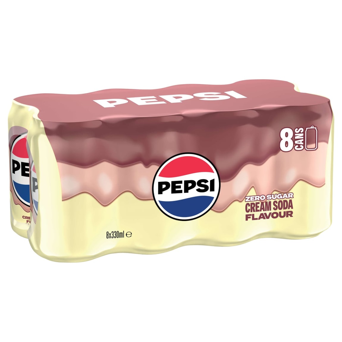 Pepsi Cream Soda Zero Sugar 8 x 330ml