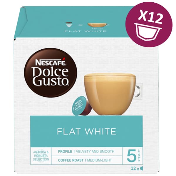 Nescafe Dolce Gusto Flat White 12pk