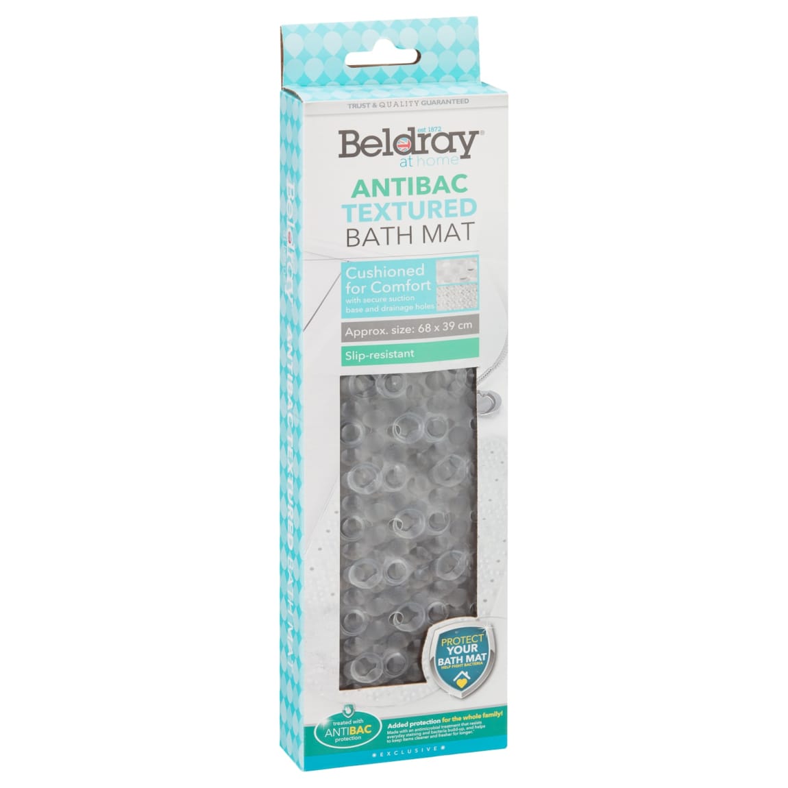 Beldray Antibacterial Textured Bath Mat