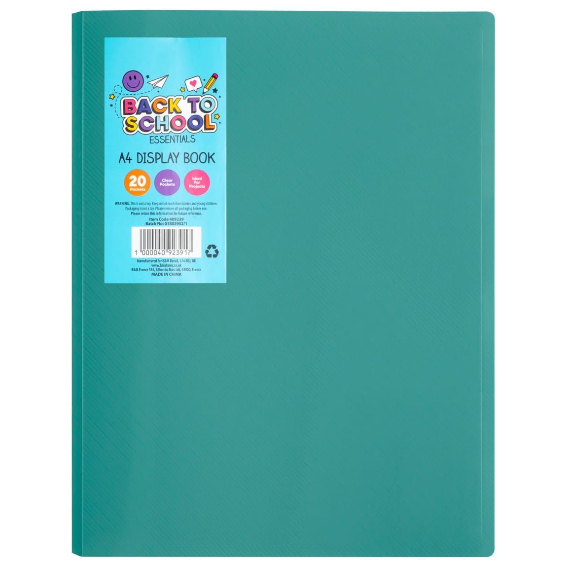 A4 Display Book - Green