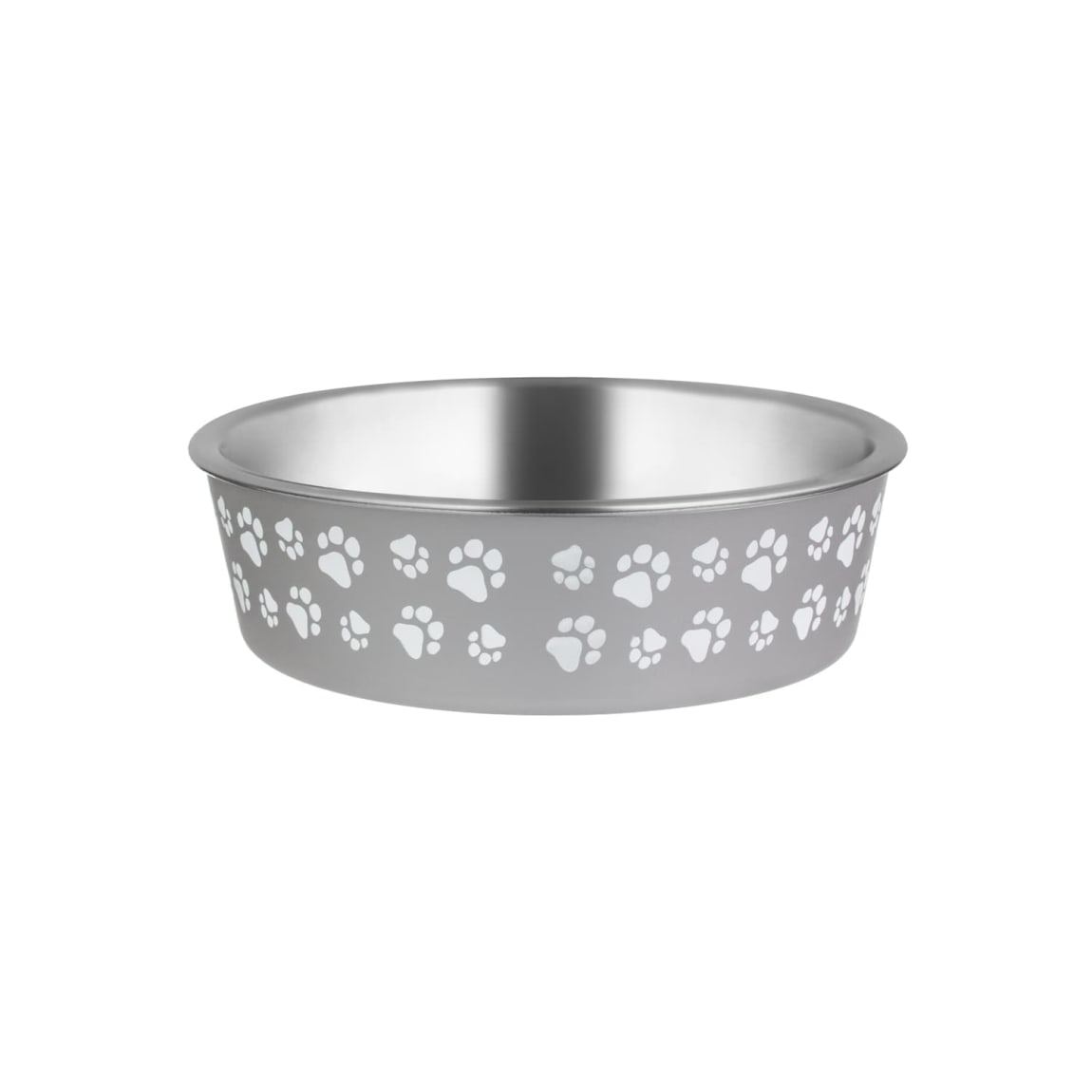 Non-Slip Stainless Steel Bowl - Grey