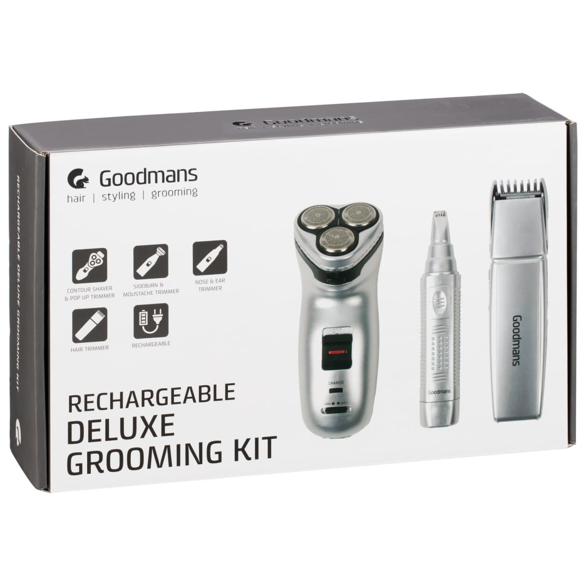 Goodmans Deluxe Rechargeable Grooming Kit