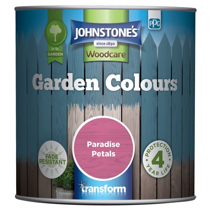 Johnstone's Paint Woodcare Garden Colours - Paradise Petals 1L
