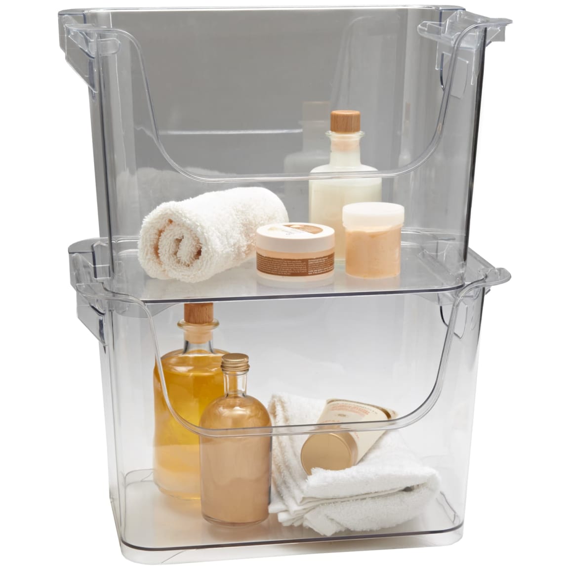 Clear Stackable Caddy - Large