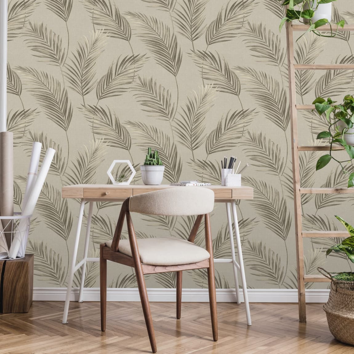 Aruba Light Taupe Wallpaper
