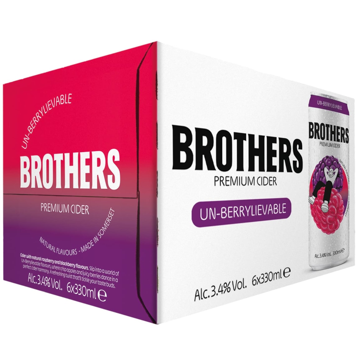 Brothers Premium Cider 6 x 330ml - Un-Berrylievable