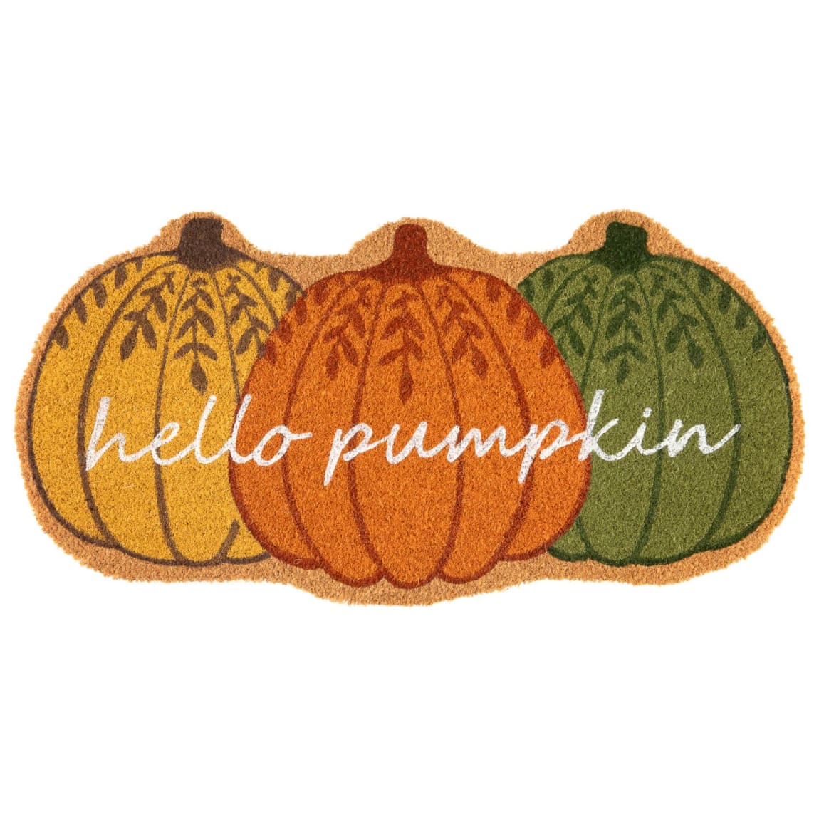 Harvest Home Pumpkin Coir Doormat