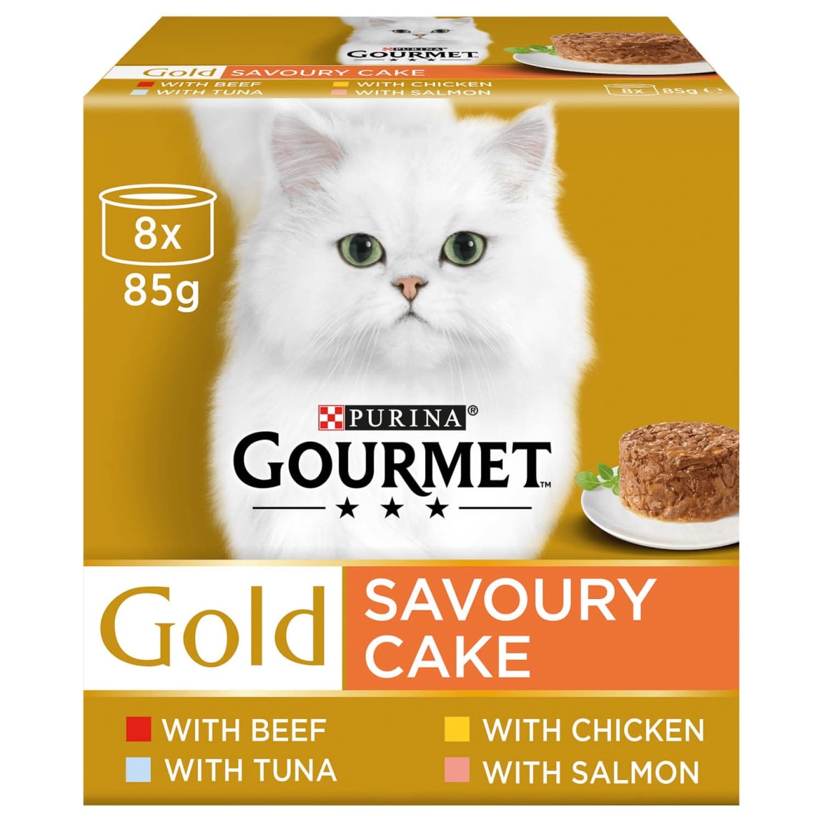 Gourmet Gold Savoury Cake 8 x 85g