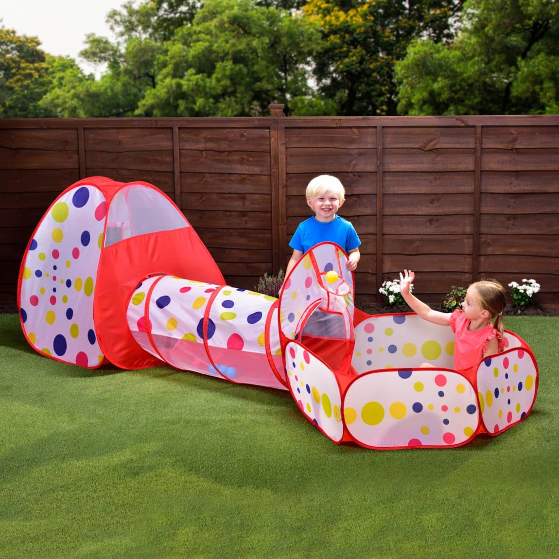 Outdoor Polka Dot Tent 3pc