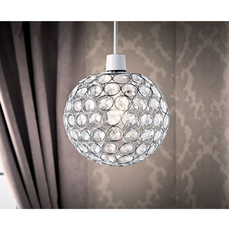 Crystal Effect Round Pendant