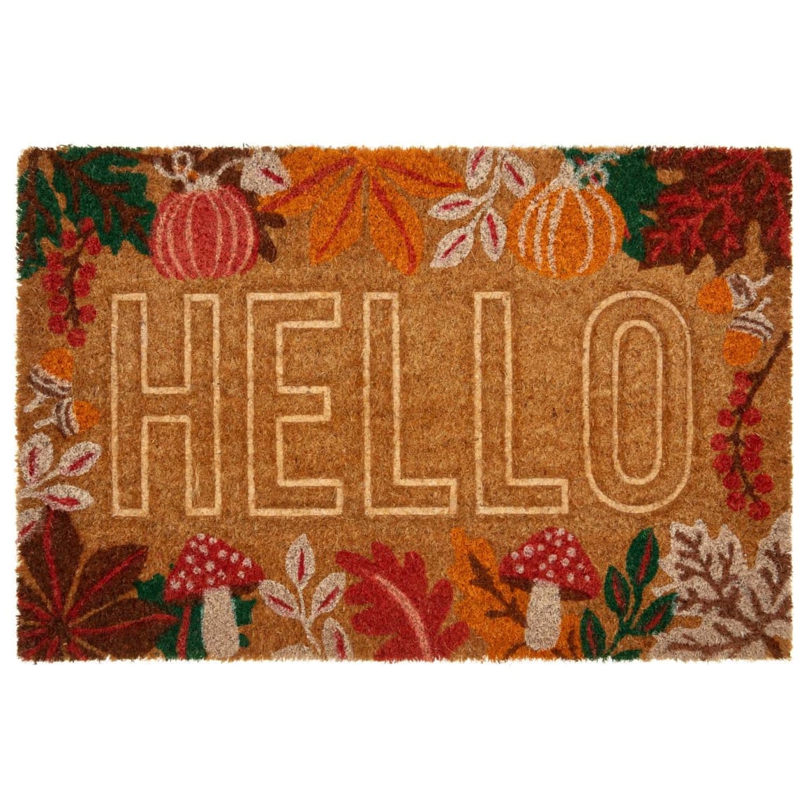 Harvest Home Embossed Coir Doormat