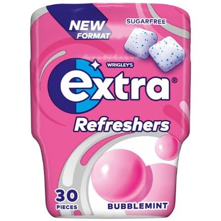 Wrigley's Extra Refreshers Chewing Gum Bubblemint 30pcs