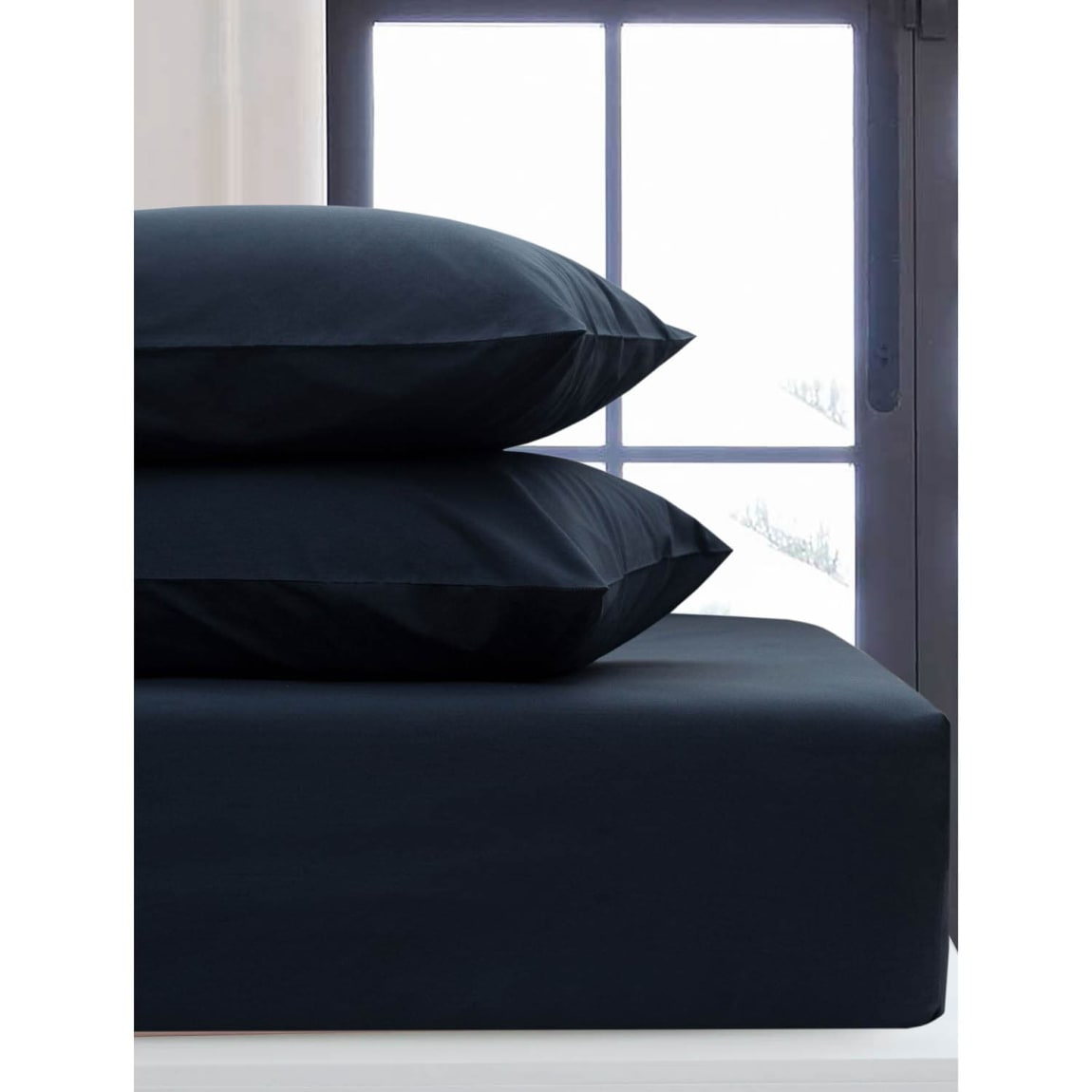 Silentnight Navy King Fitted Sheet