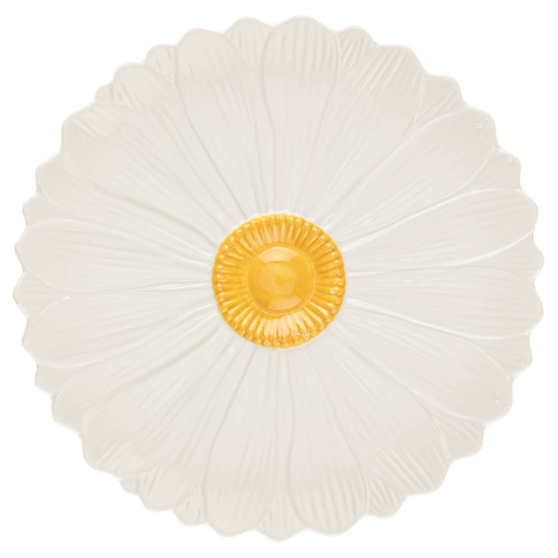 Daisy Serving Plate - White