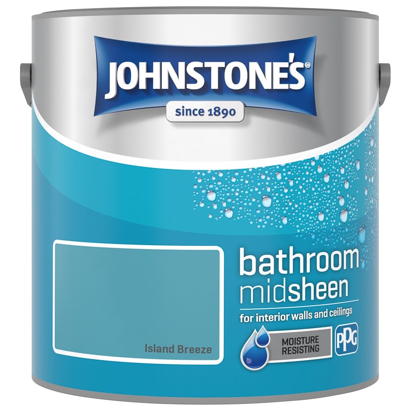 Johnstone's Paint Bathroom Midsheen - Island Breeze 2.5L
