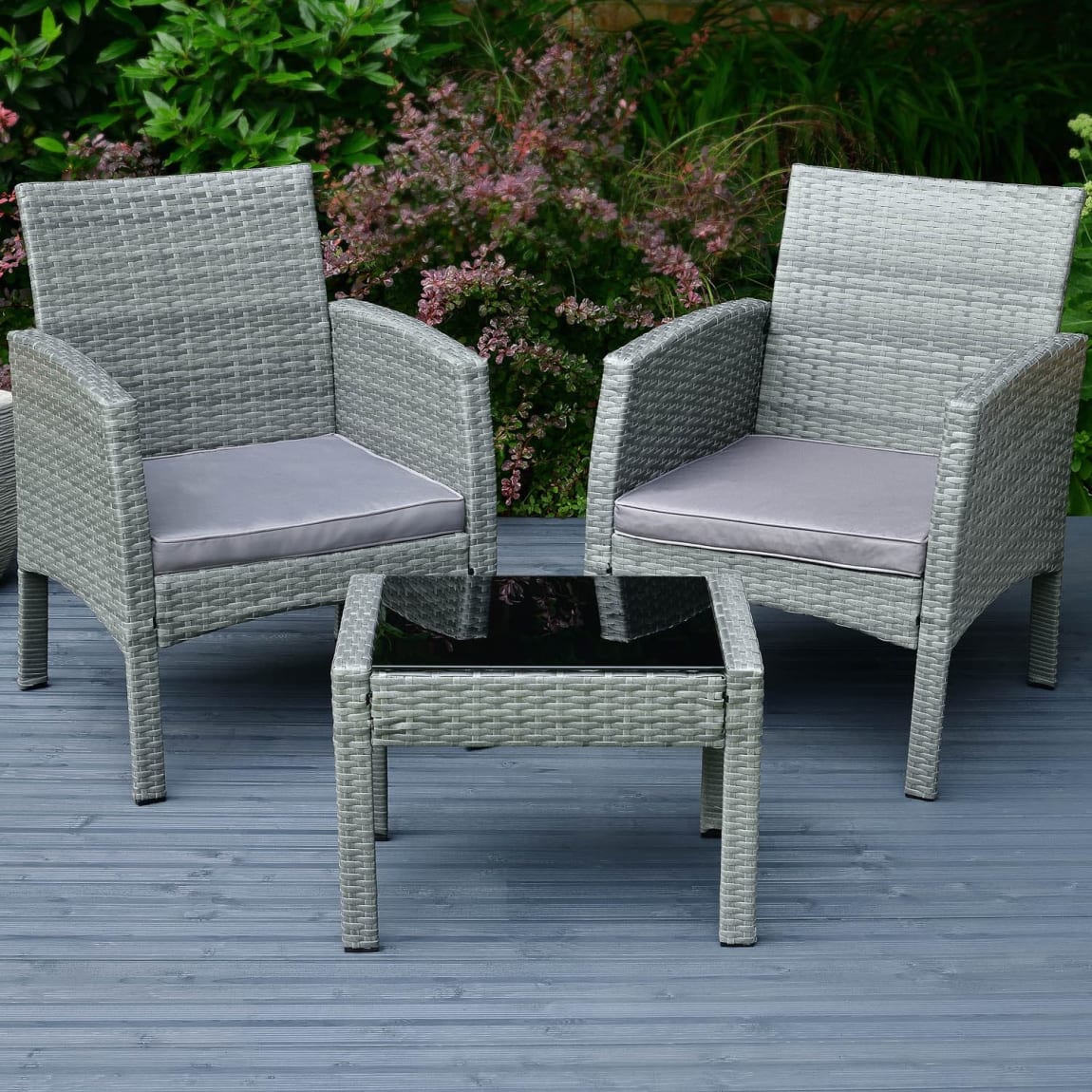Sorrento Armchair Bistro Set 3pc