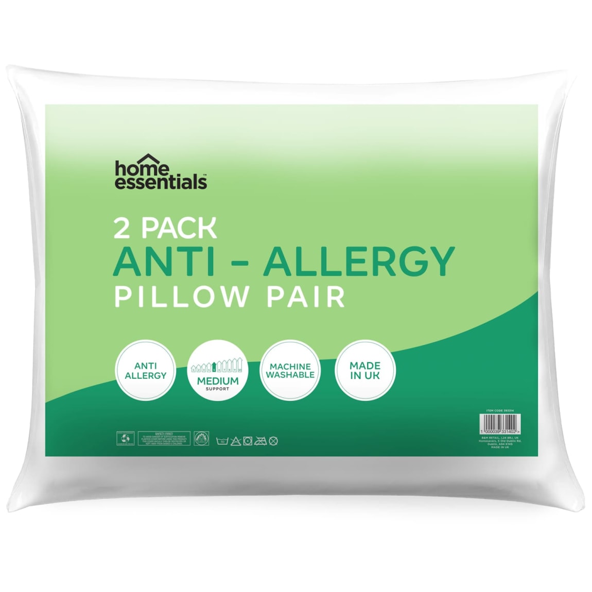 Everyday Value Mega Bounce Anti Allergy Pillow Pair 2pk