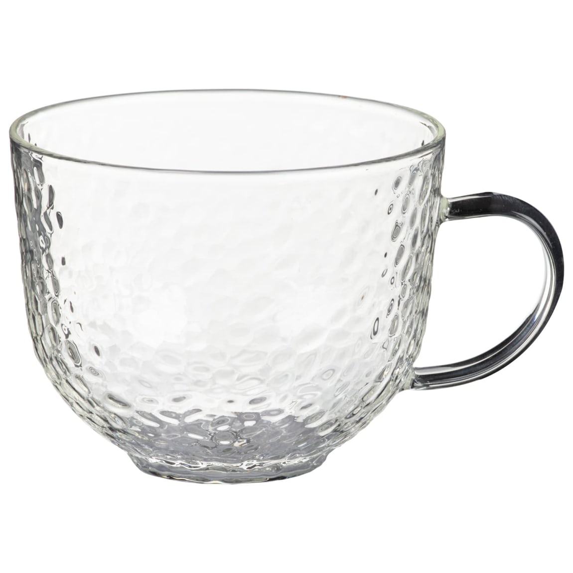 Hammered Borosilicate Glass Mug