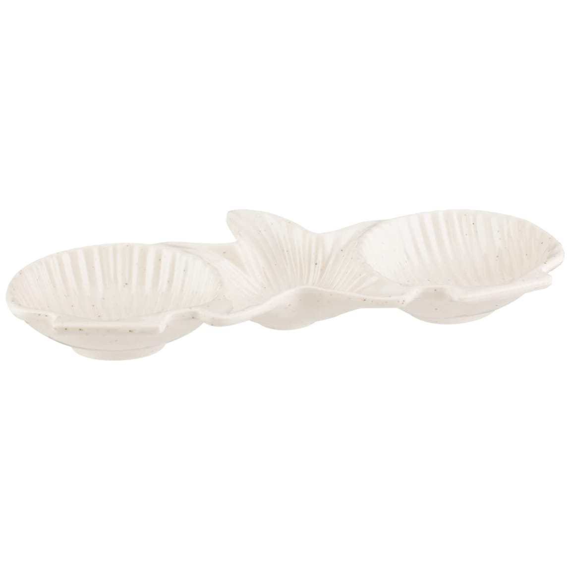 Coastal Shell 3 Section Serving Platter