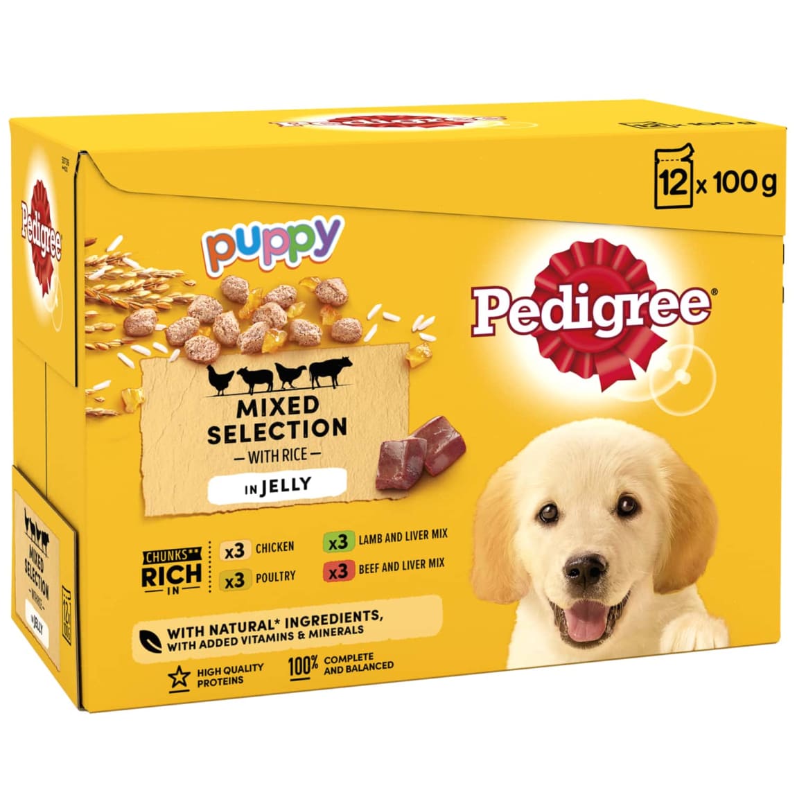 Pedigree Puppy Dog Food in Jelly 12pk