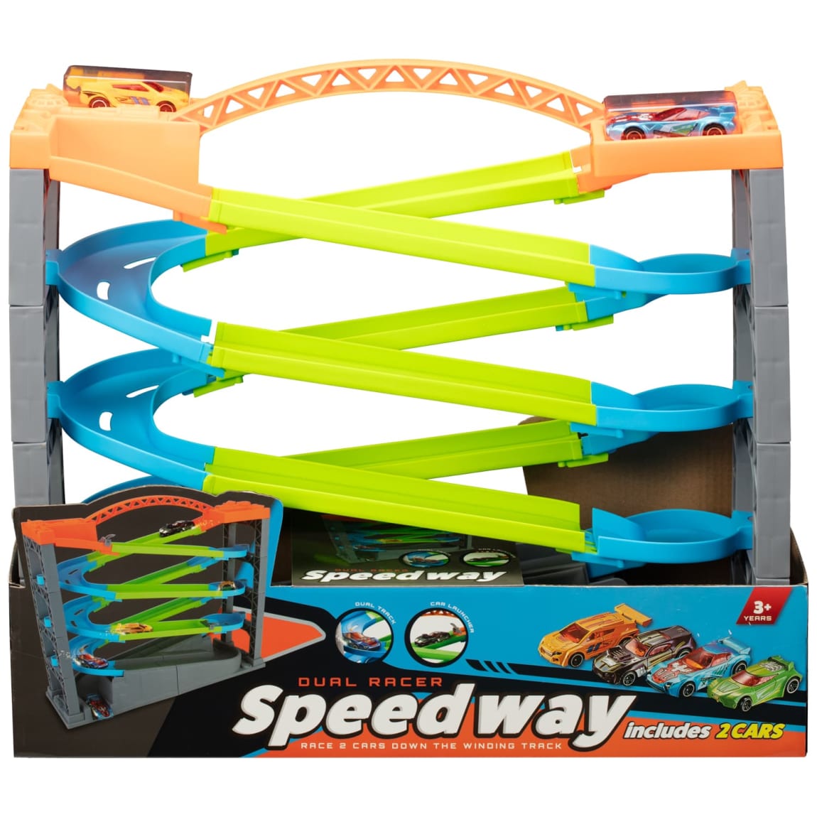 Dual Racer Speedway Car & Track Playset